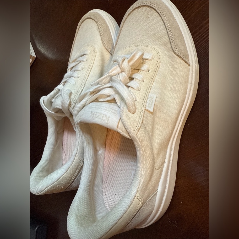Kizik Women Prague Off White Beige Size 7 Comfort Athletic Shoes - Picture 5 of 8